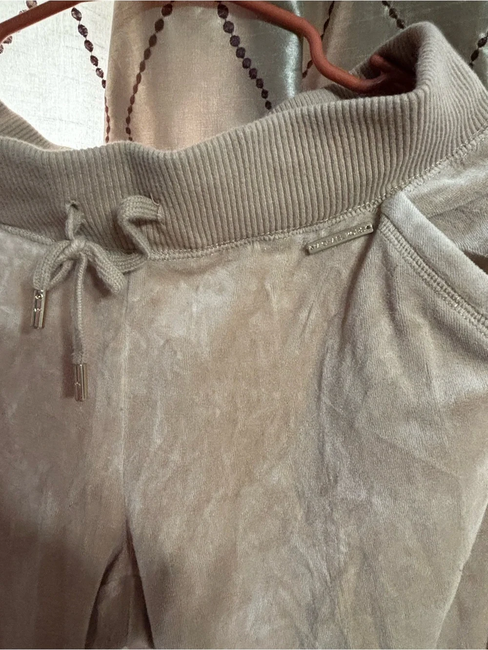 Michael Kors cream Wide-Leg Drawstring Lounge Pants